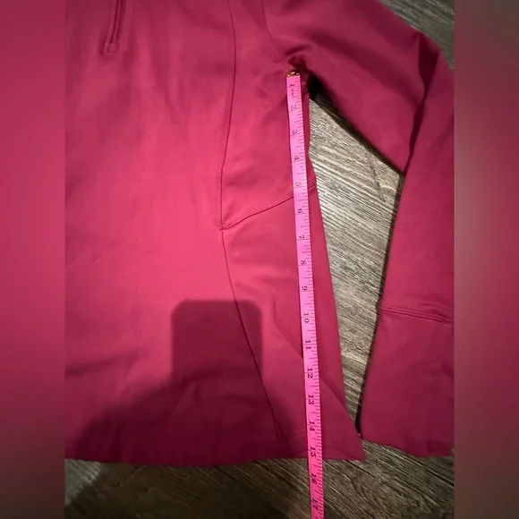 Danskin Raspberry Quarter-Zip Performance Pullover - Picture 2 of 5
